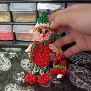 rainbowloom 2D elf with bell